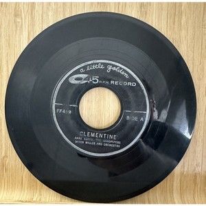 Little Golden 45RPM Record Clementine & De Camptown Races 7" Jukebox Children's